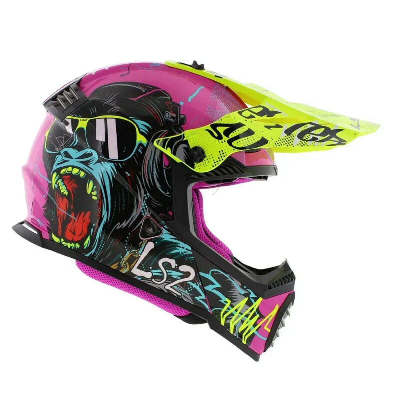 Шлем детский LS2 MX437 FAST II MINI GORILLA