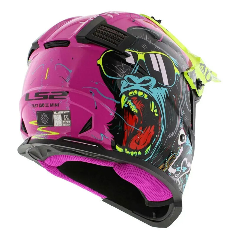 Шлем детский LS2 MX437 FAST II MINI GORILLA