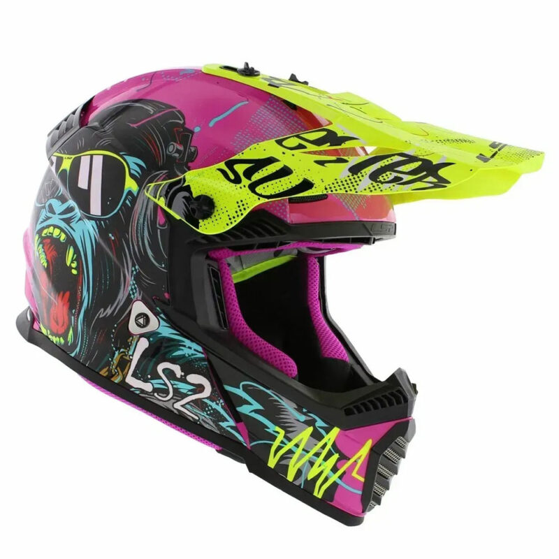 Шлем детский LS2 MX437 FAST II MINI GORILLA